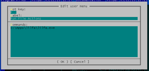 FAR Manager Menu Entry